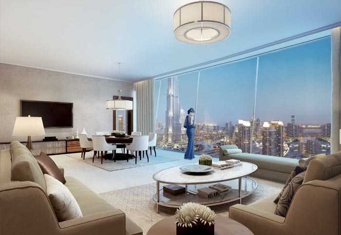 Burj Vista – Living Room
